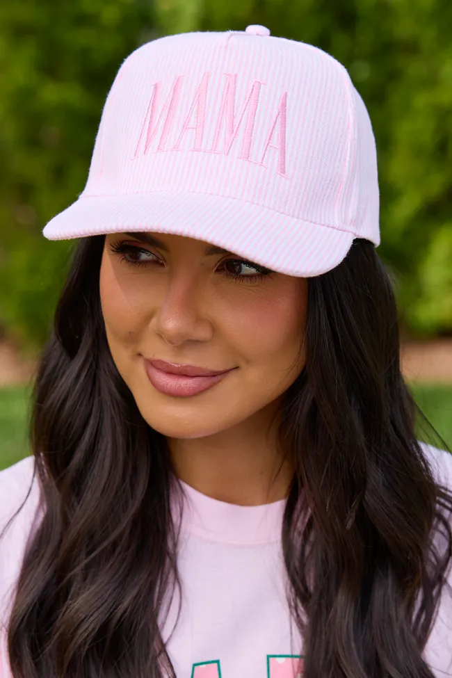 Pink Striped Mama Trucker Hat sold by Zulily product image thumbnail 2