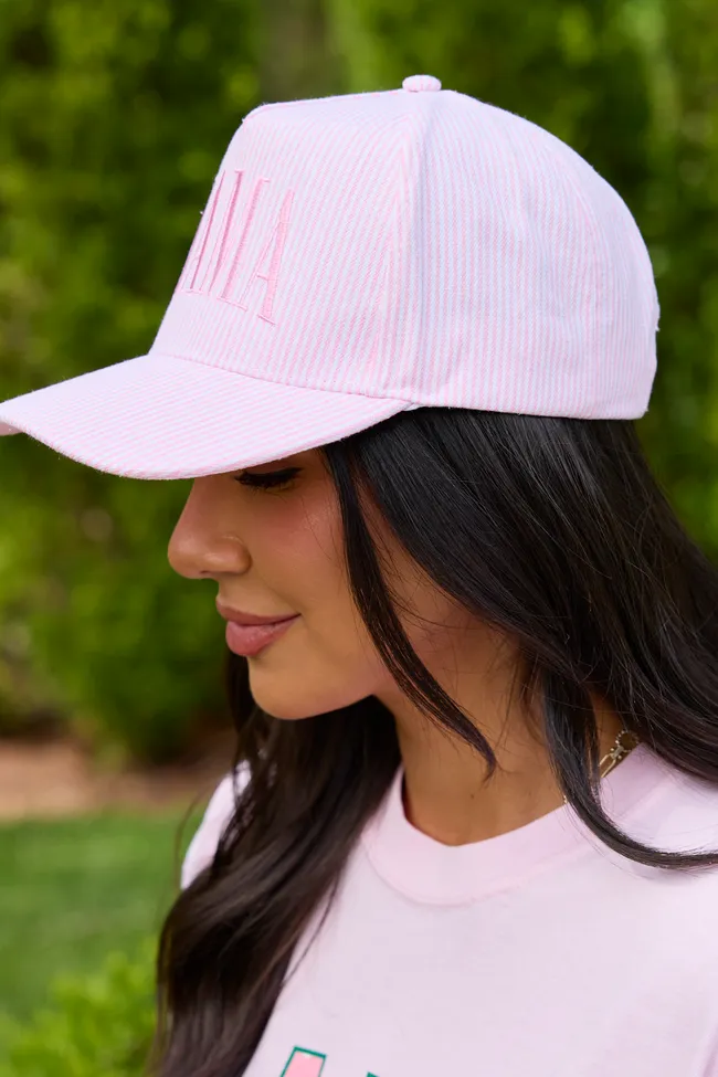 Pink Striped Mama Trucker Hat sold by Zulily product image thumbnail 3