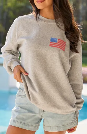 Live Free Light Grey Graphic Sweatshirt sold by Zulily product image thumbnail 3