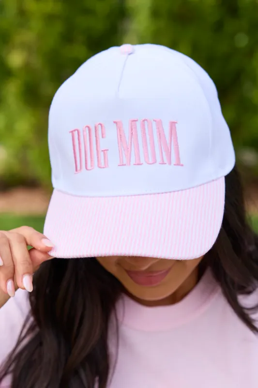Dog Mom Pink Hat made by Pink Lily