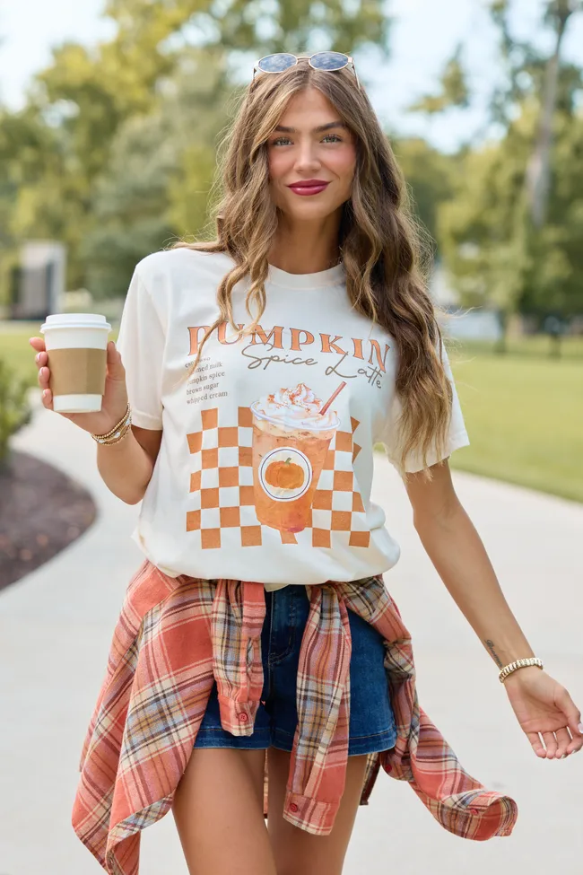 Pumpkin Spice Latte Ivory Graphic Tee sold by Zulily product image thumbnail 2