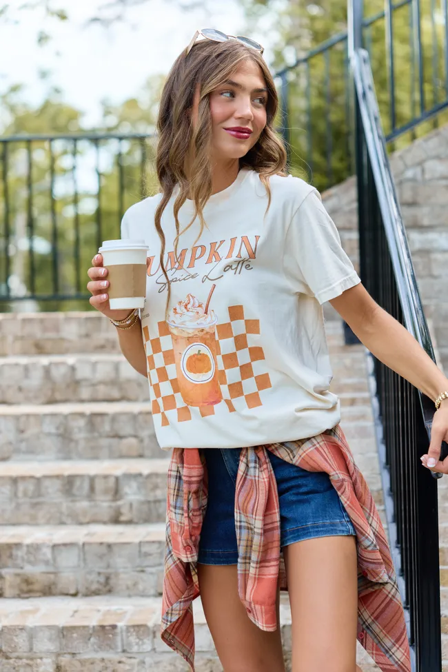 Pumpkin Spice Latte Ivory Graphic Tee sold by Zulily product image thumbnail 4