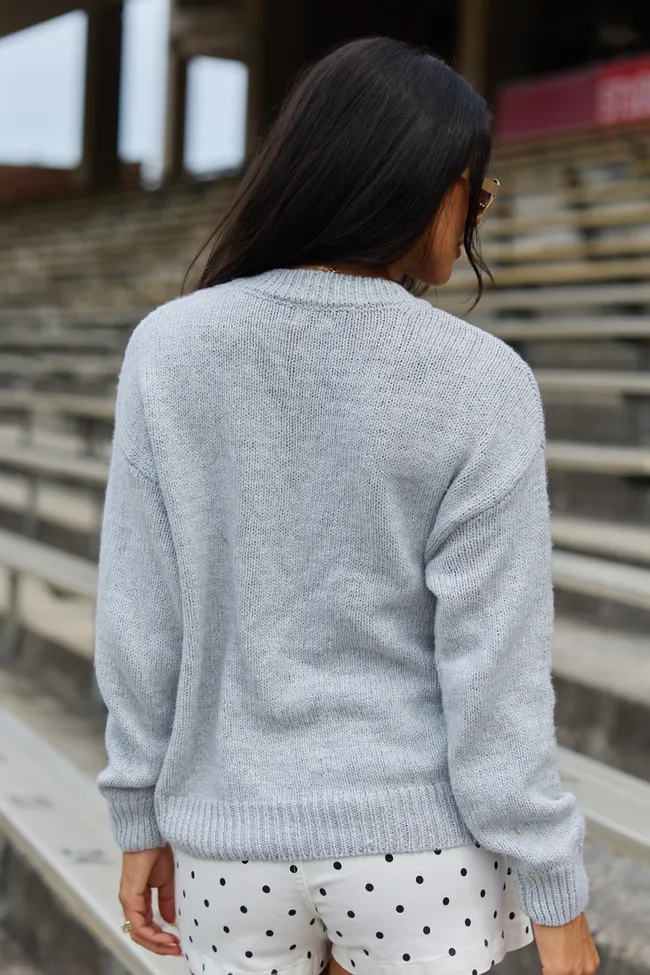 So Excited For Game Day Grey Sweater sold by Zulily product image thumbnail 4