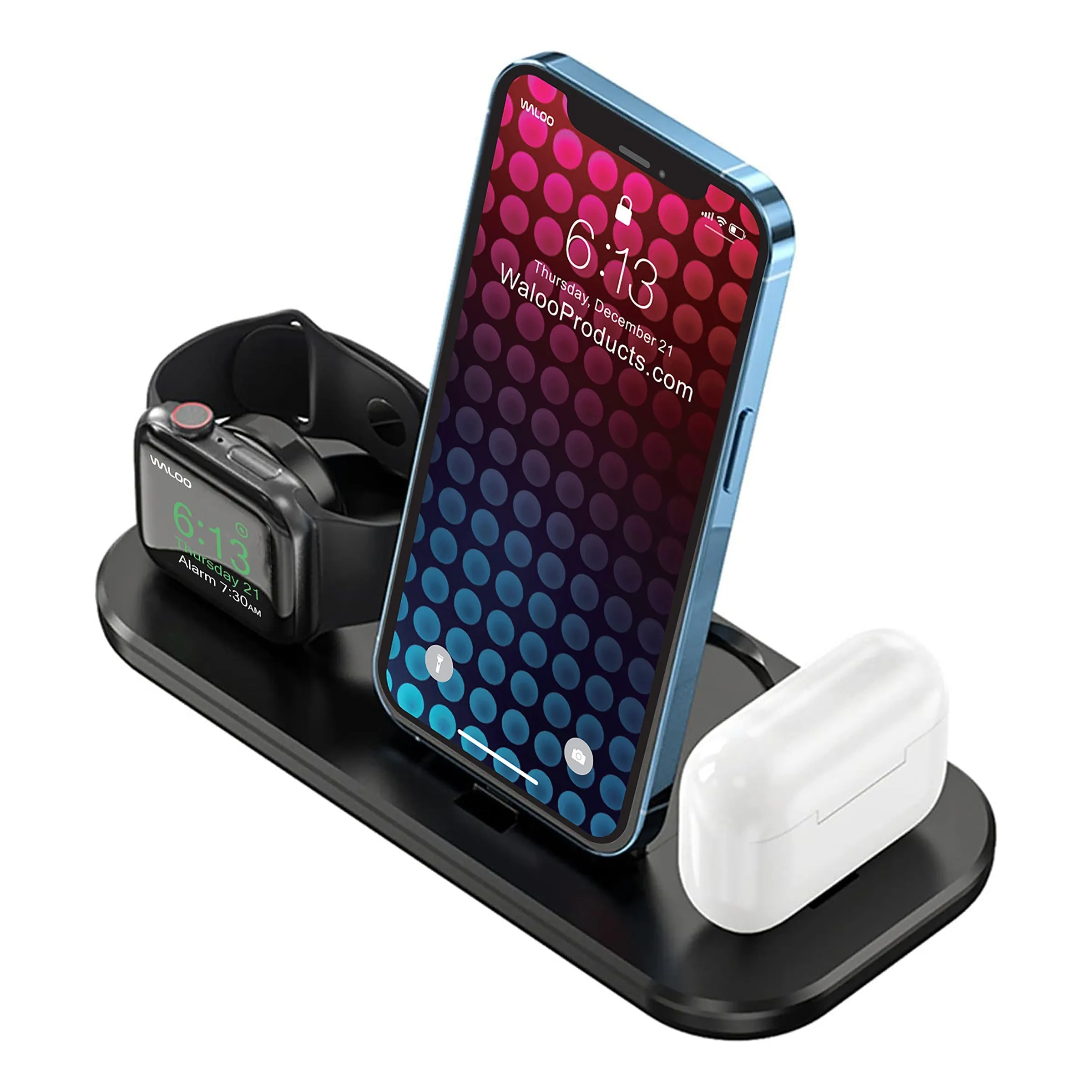 Waloo Portable & Foldable Charging Dock For iPhone, Apple Watch & AirPods (Compatible With Lightning Devices Only; Not USB-C) sold by Zulily product image thumbnail 3
