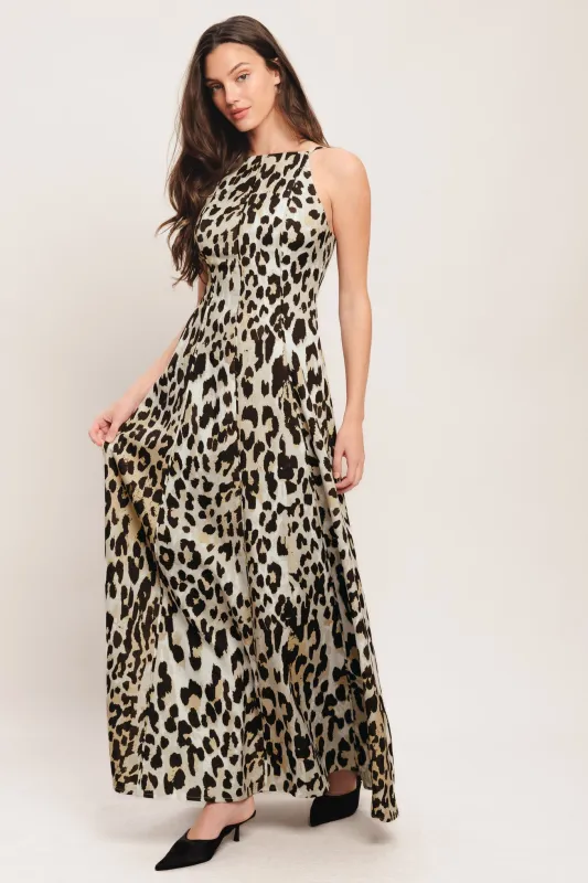 Savage Elegance Woven Maxi Dress made by Flying Tomato