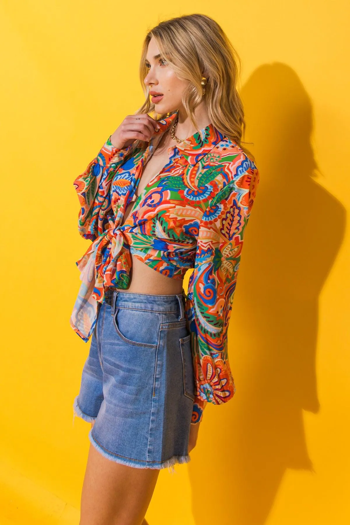 My Happy Place Woven Top sold by Zulily product image thumbnail 4