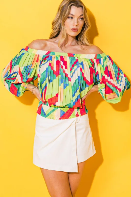 Frosted Upon Woven Top made by Flying Tomato