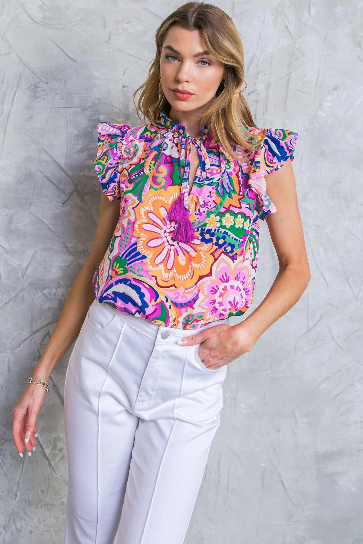 Daytime Dreams Woven Top sold by Zulily