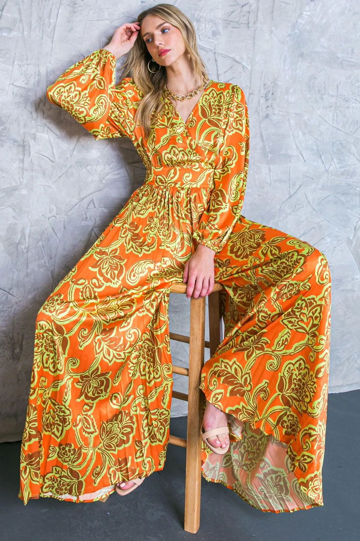 Blushing With Brilliance Satin Jumpsuit sold by Zulily