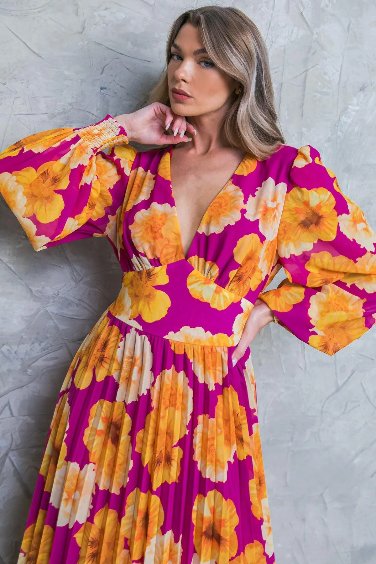 Look at Her Floral Woven Midi Dress sold by Zulily product image thumbnail 5