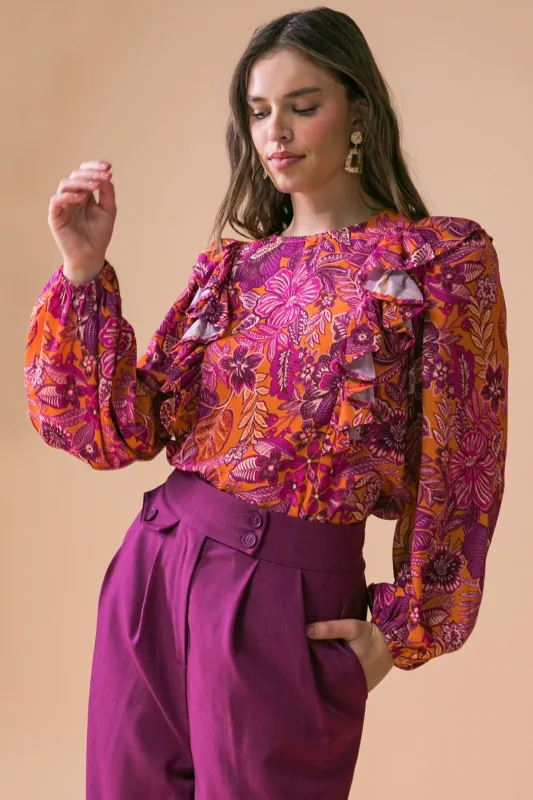 Ready for What's Next Woven Top made by Flying Tomato