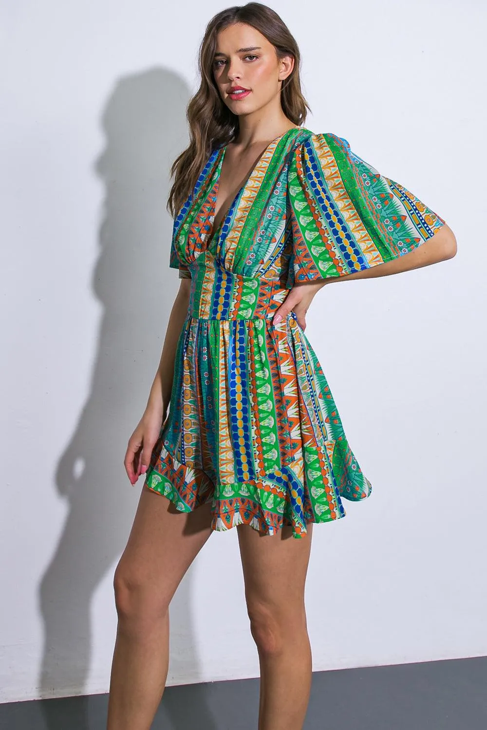 Refreshing Beauty Woven Romper sold by Zulily product image thumbnail 5
