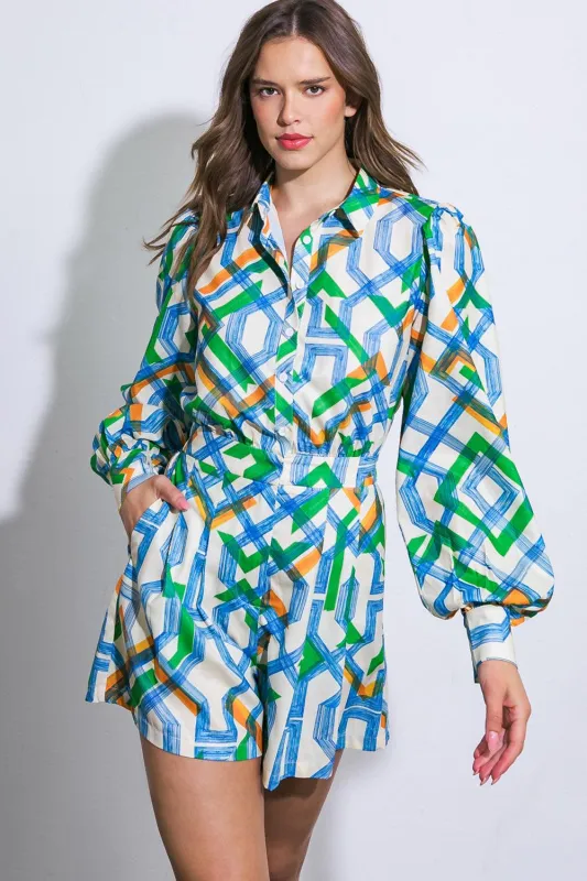 For the Occasion Woven Romper made by Flying Tomato
