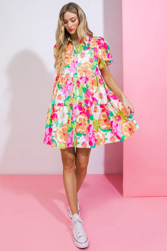 Divine Intuition Woven Mini Dress made by Flying Tomato