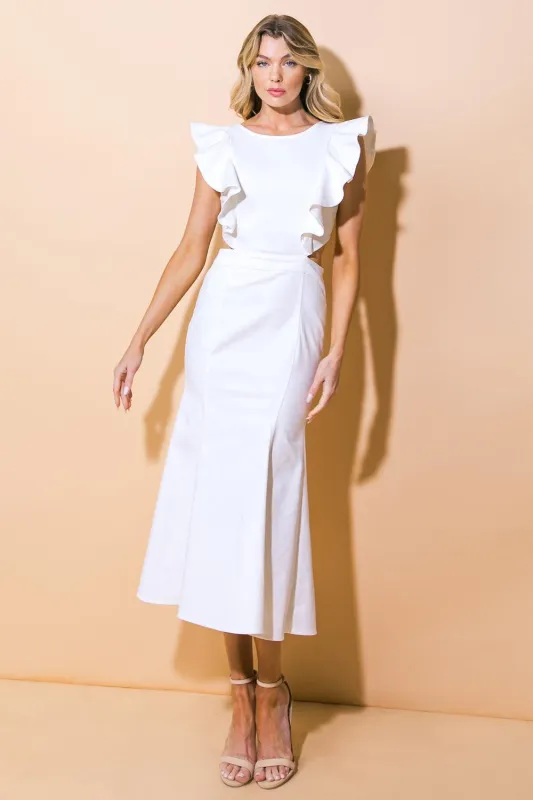 Catch the Bouquet Twill Midi Dress made by Flying Tomato