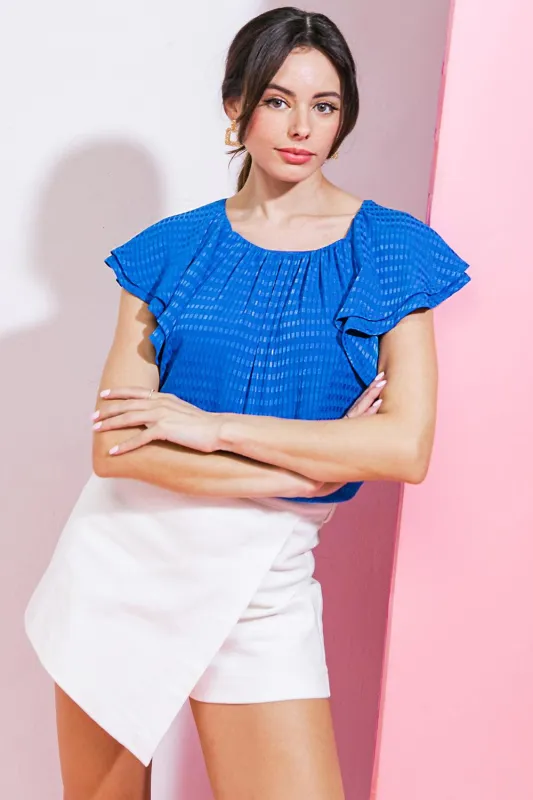 Wave Whispers Woven Top made by Flying Tomato