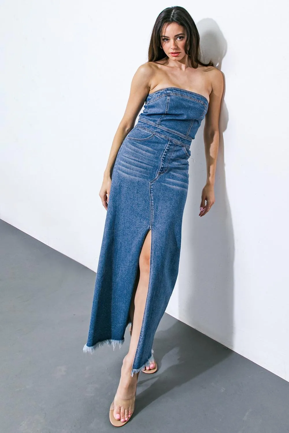 Dreams Come True Denim Midi Dress sold by Zulily