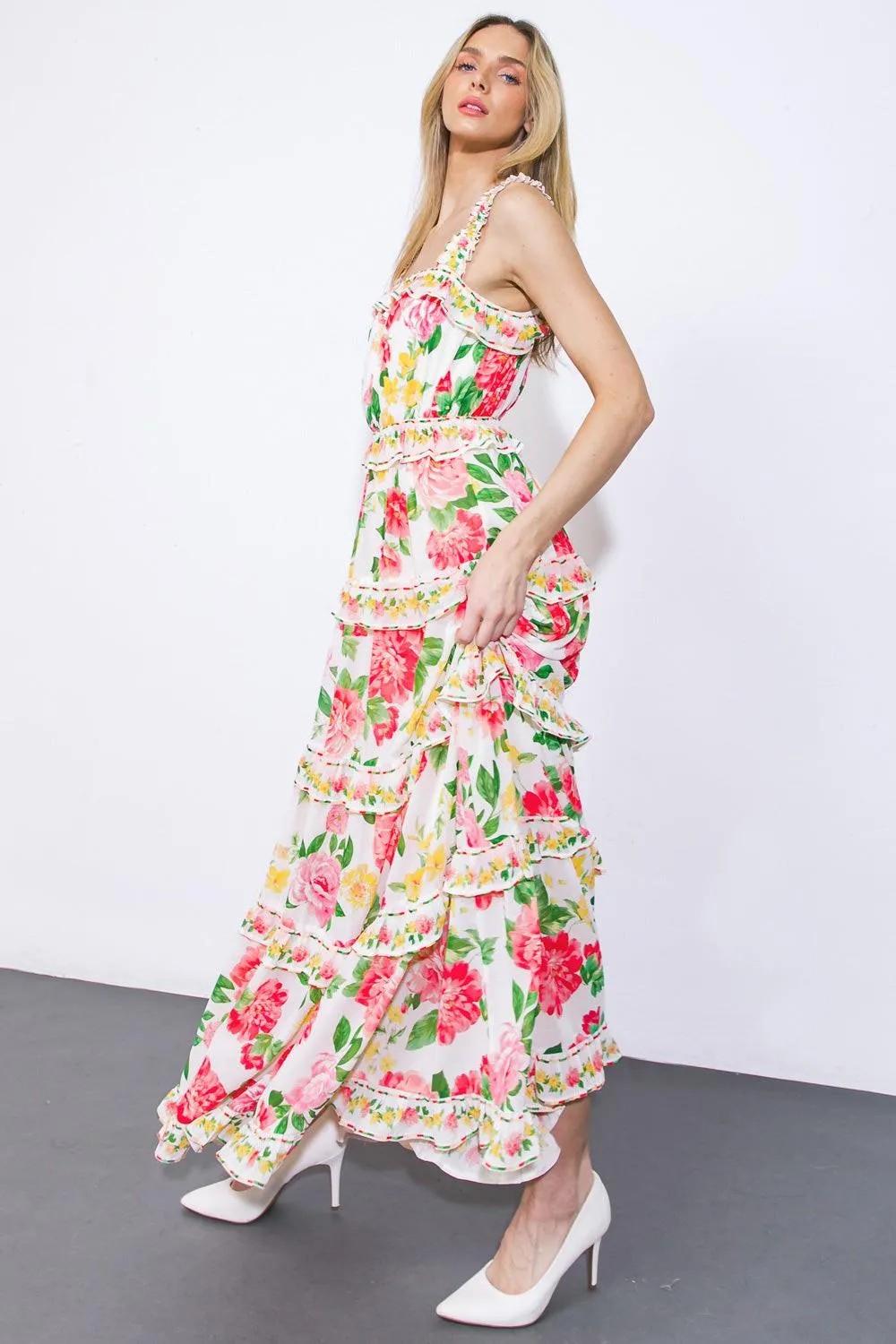 Pulling Heartstrings Woven Maxi Dress sold by Zulily product image thumbnail 3