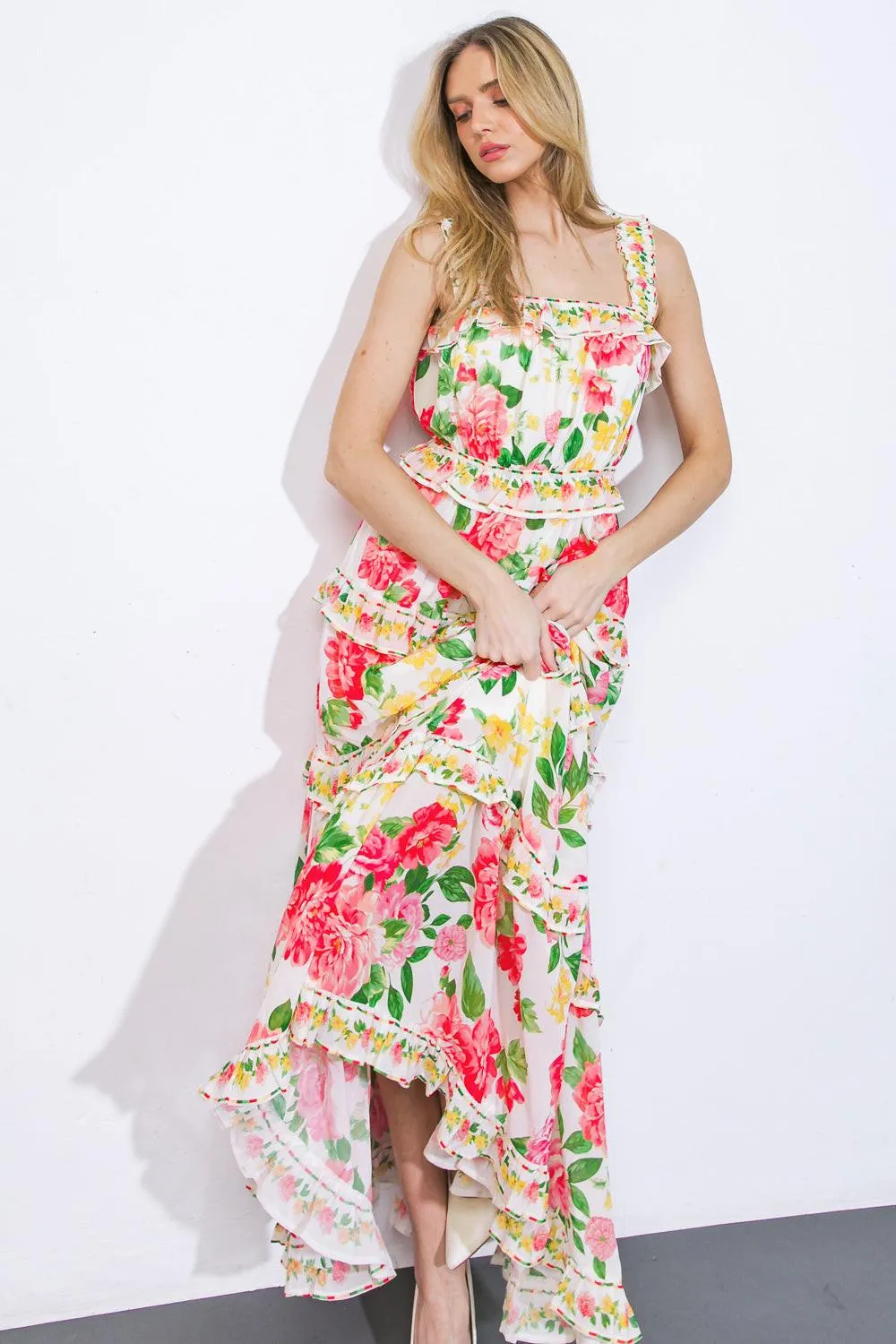 Pulling Heartstrings Woven Maxi Dress sold by Zulily product image thumbnail 4