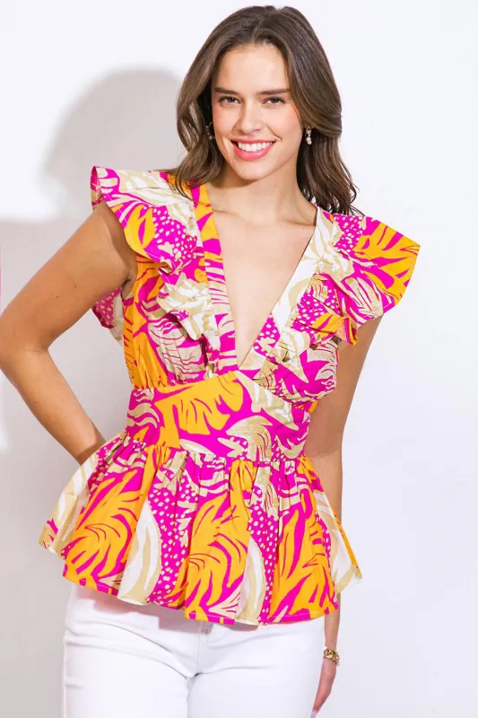 Need a Little More Woven Top made by Flying Tomato