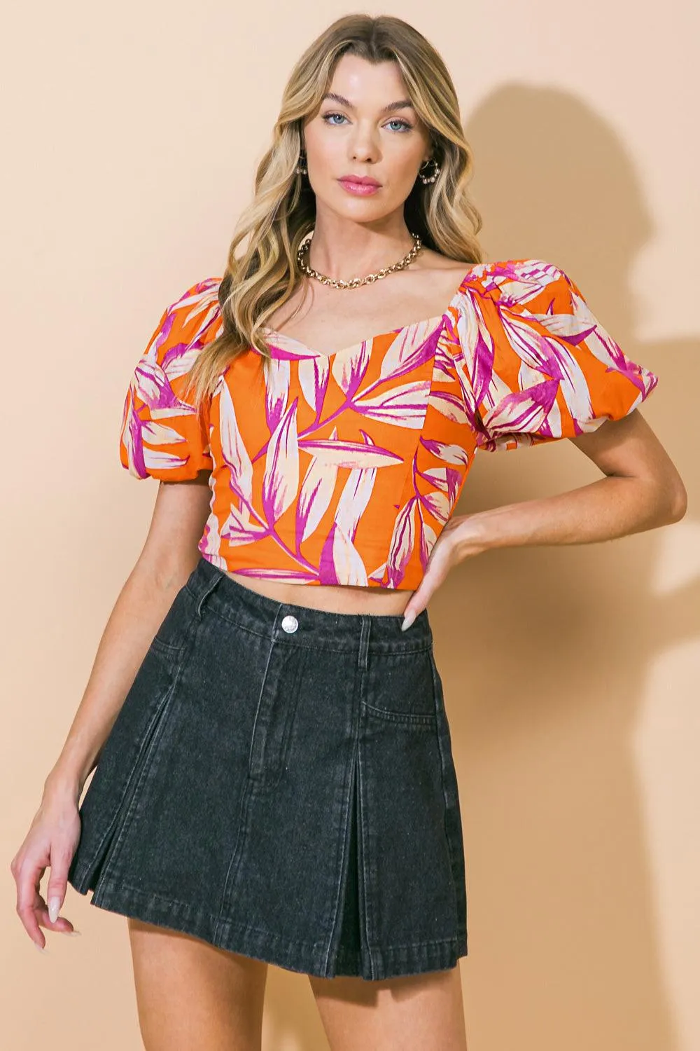 A World of Good Woven Crop Top sold by Zulily product image thumbnail 3