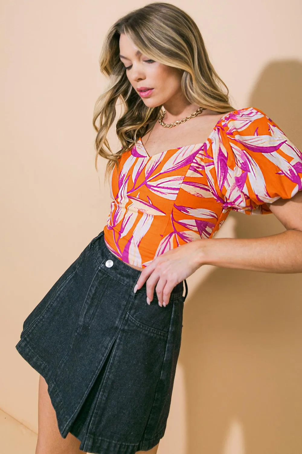 A World of Good Woven Crop Top sold by Zulily product image thumbnail 4