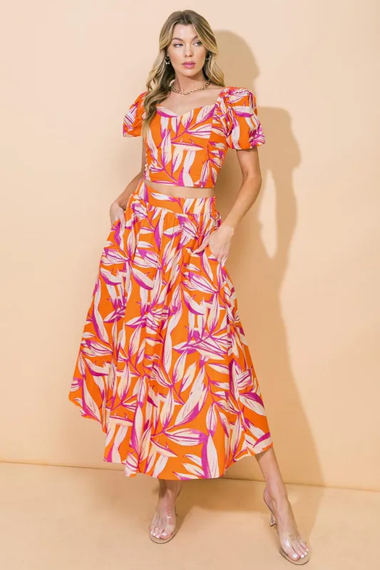 A World of Good Woven Crop Top made by Flying Tomato