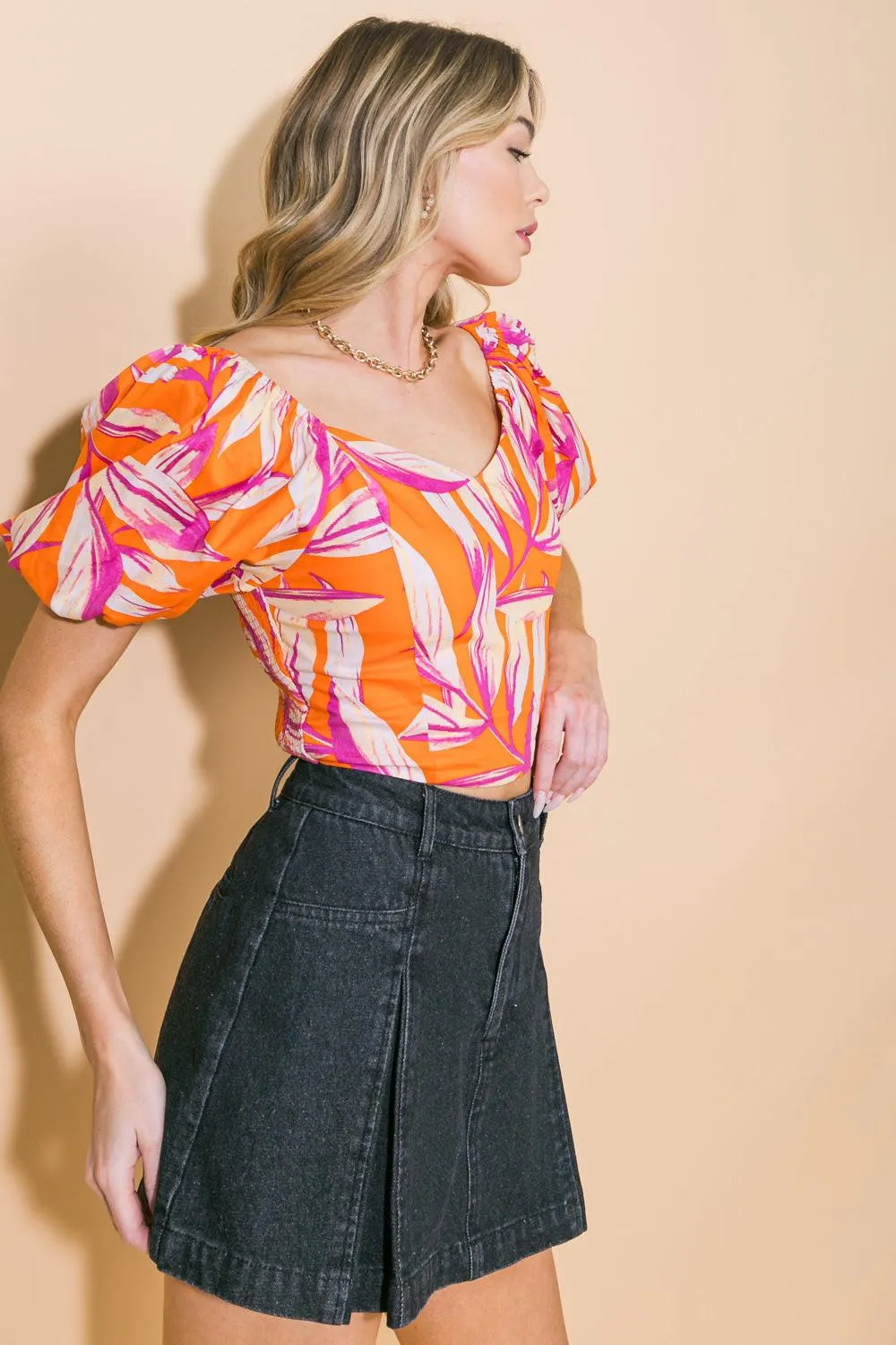 A World of Good Woven Crop Top sold by Zulily product image thumbnail 5