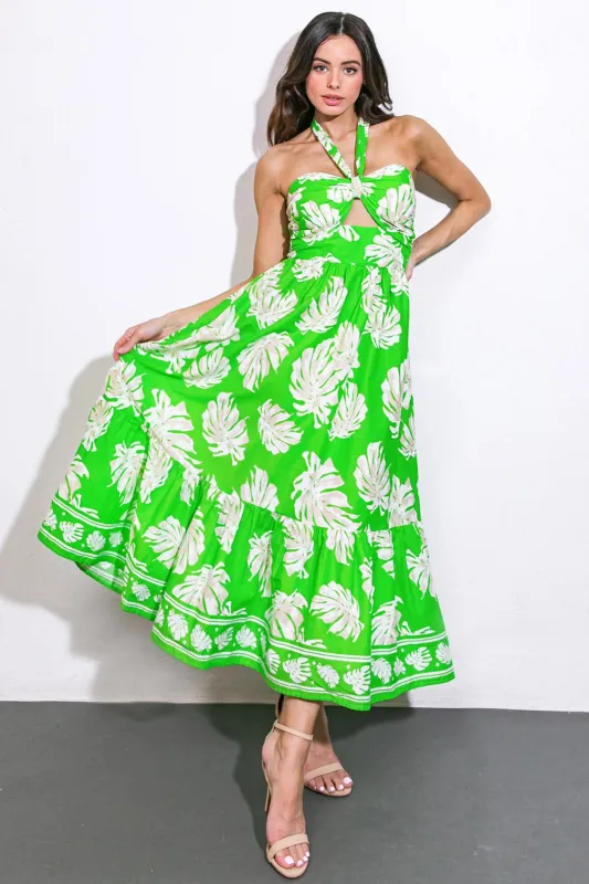 Cause a Scene Woven Midi Dress made by Flying Tomato