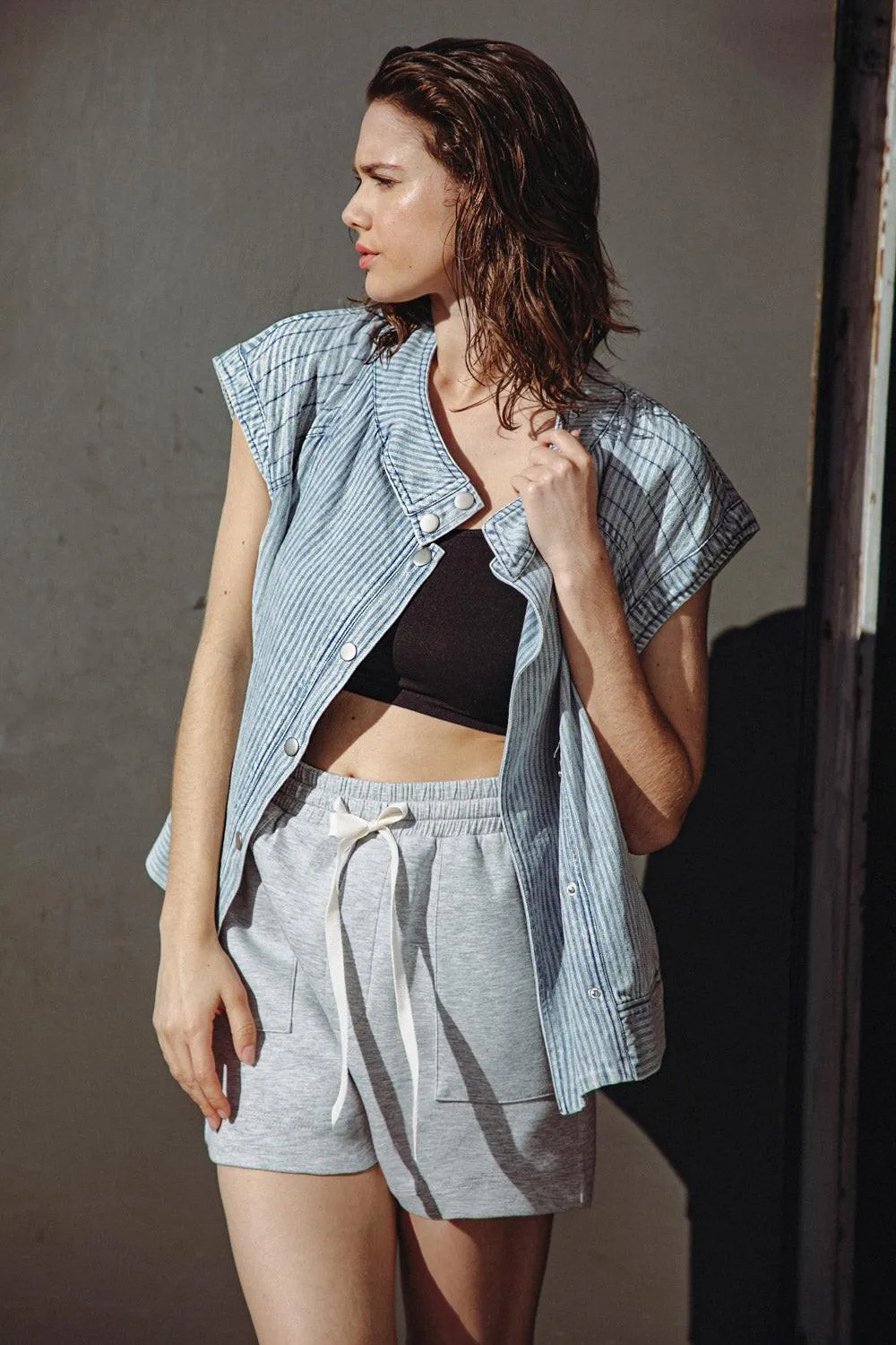 Late Summer Nights Denim Vest sold by Zulily product image thumbnail 3