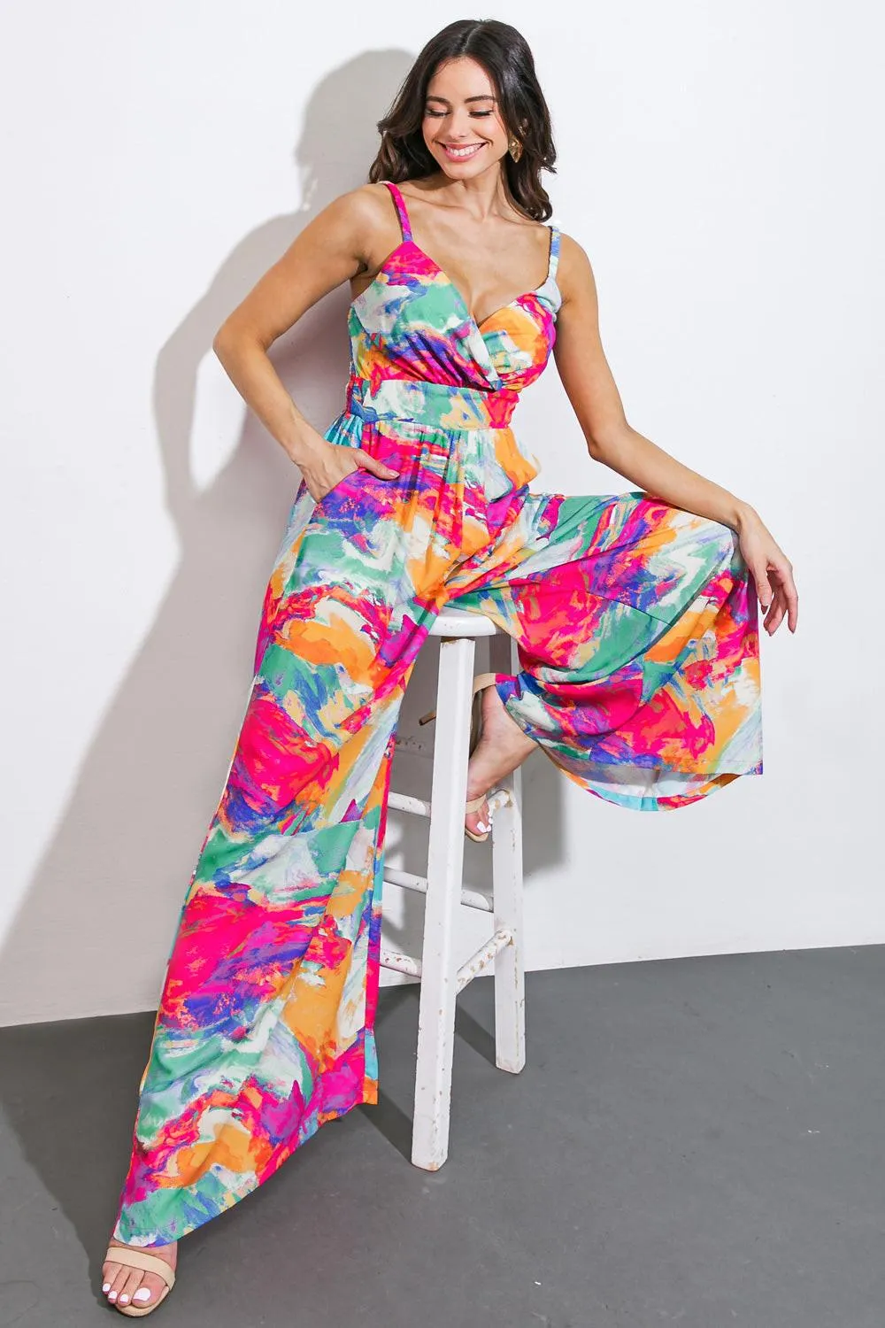 Wandering Around Woven Jumpsuit sold by Zulily product image thumbnail 3