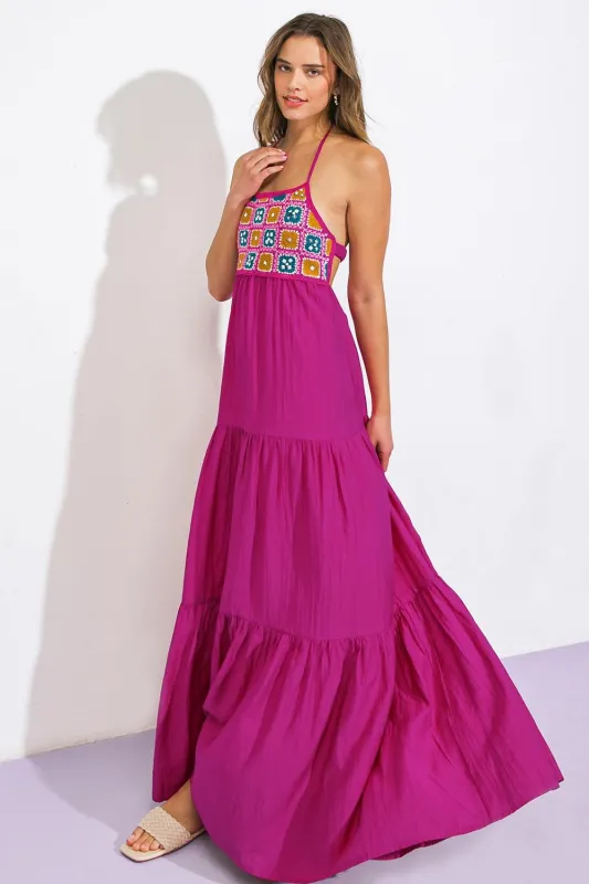 After Party Woven Midi Dress made by Flying Tomato