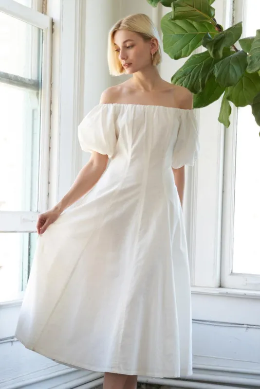 Protecting My Peace Woven Midi Dress made by Flying Tomato