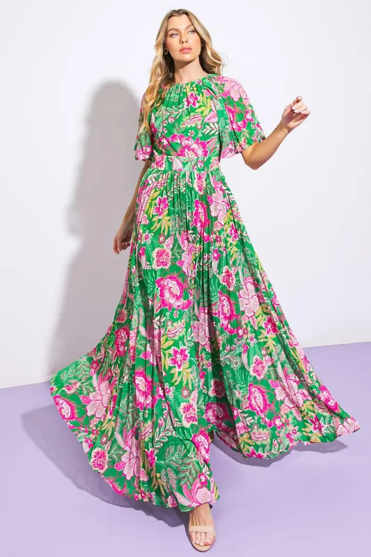 All Night Revival Woven Maxi Dress made by Flying Tomato