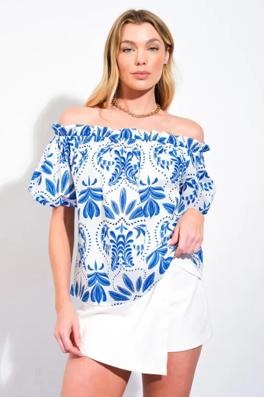 Divide and Contour Woven Top made by Zulily