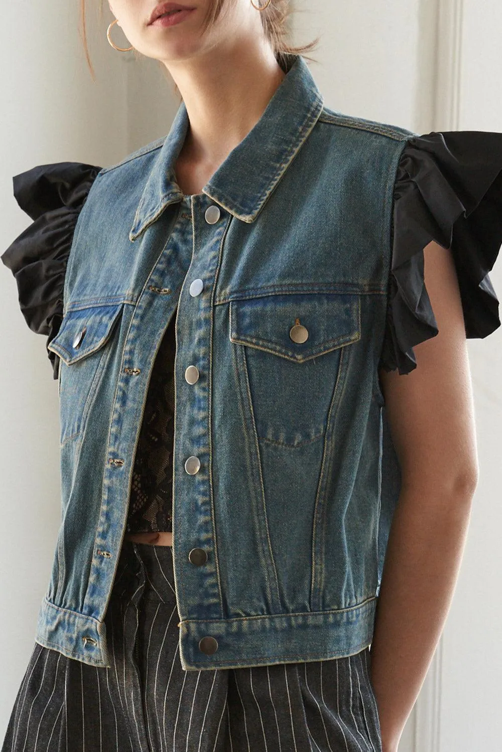 Authentic Moments Denim Vest sold by Zulily
