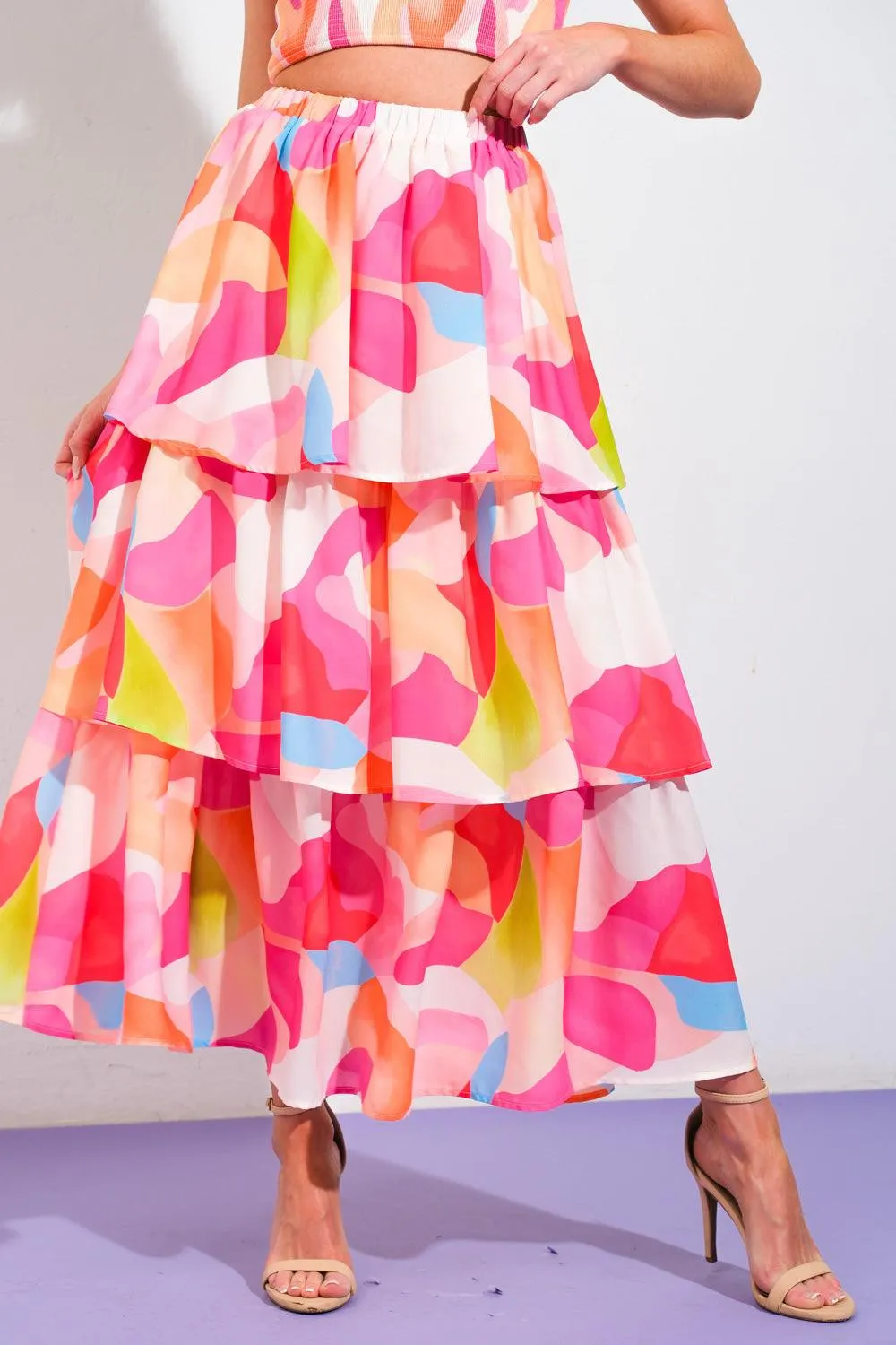 Absolute Edge Pink Woven Top and Skirt sold by Zulily product image thumbnail 4