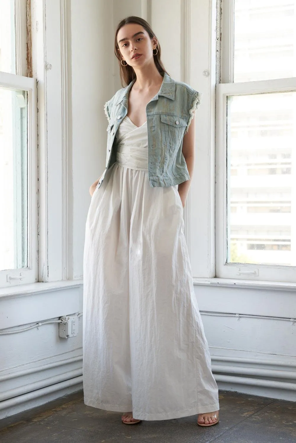Blessed Lift Denim Vest sold by Zulily product image thumbnail 4