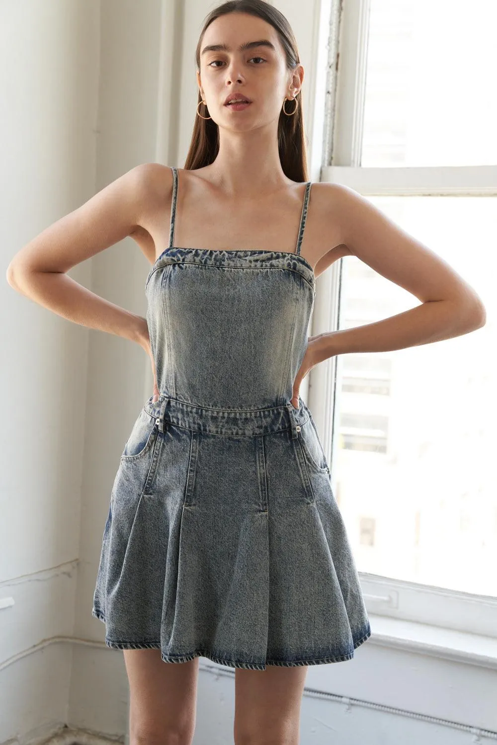 My Best Chapter Denim Romper sold by Zulily product image thumbnail 3