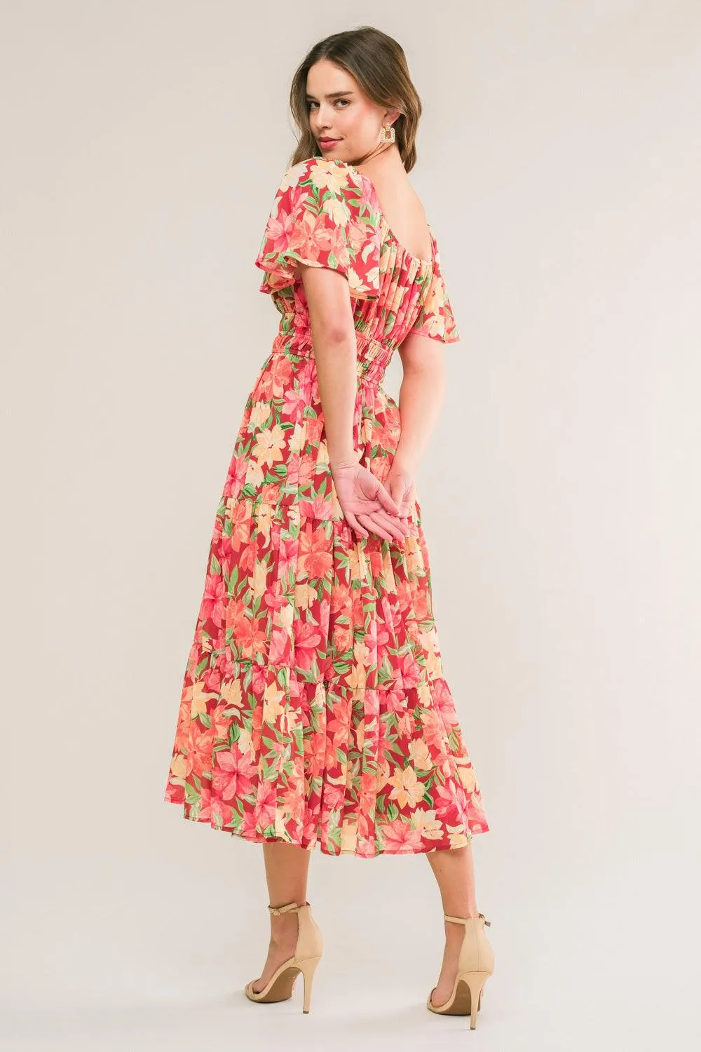 Love is Blooming Woven Midi Dress sold by Zulily product image thumbnail 2