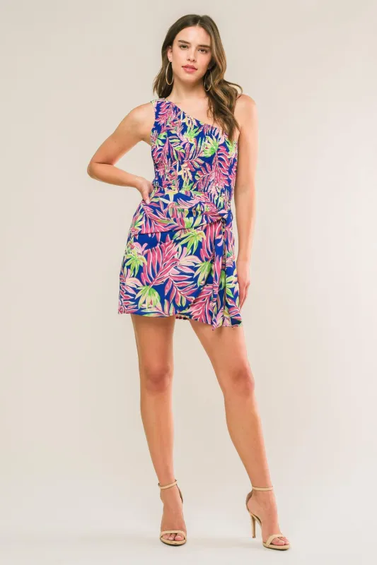 Love Grows Here Woven Mini Dress made by Flying Tomato