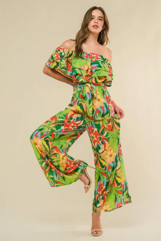 Daring Heart Woven Jumpsuit made by Flying Tomato