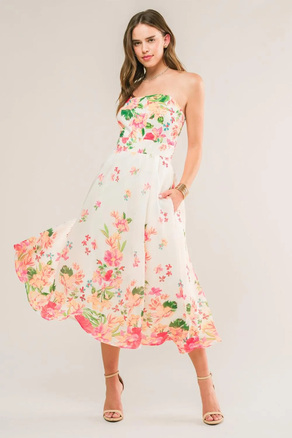 Come When I Call Woven Midi Dress sold by Zulily
