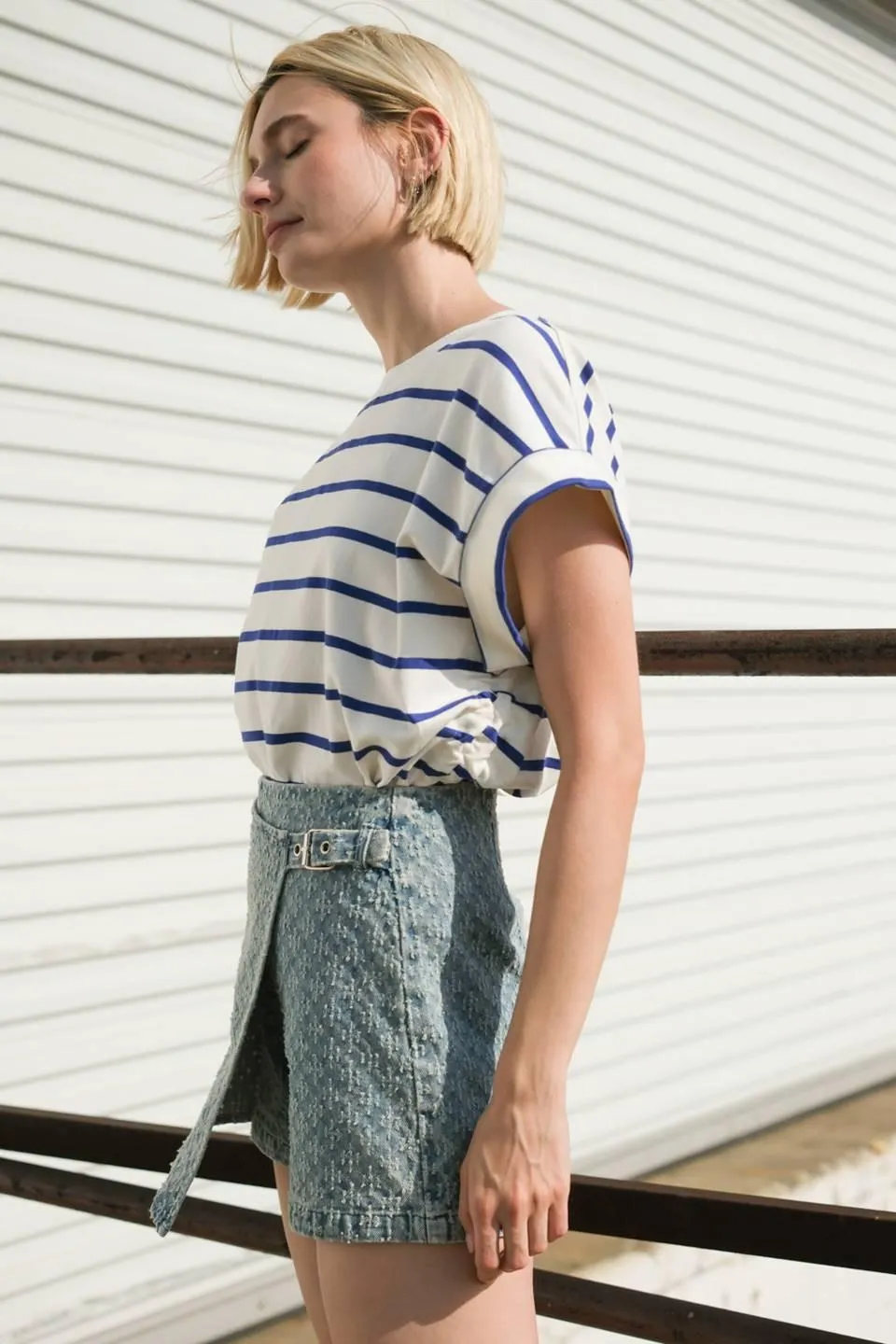 No One Prettier Denim Skort sold by Zulily product image thumbnail 4