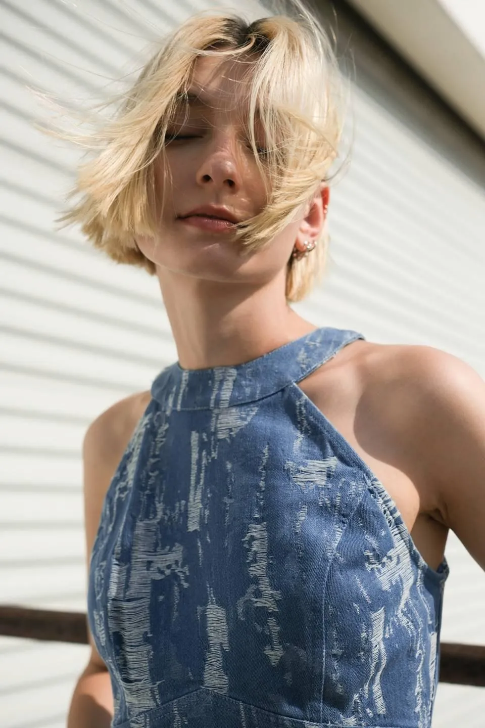Breezy Adoration Denim Crop Top sold by Zulily product image thumbnail 4