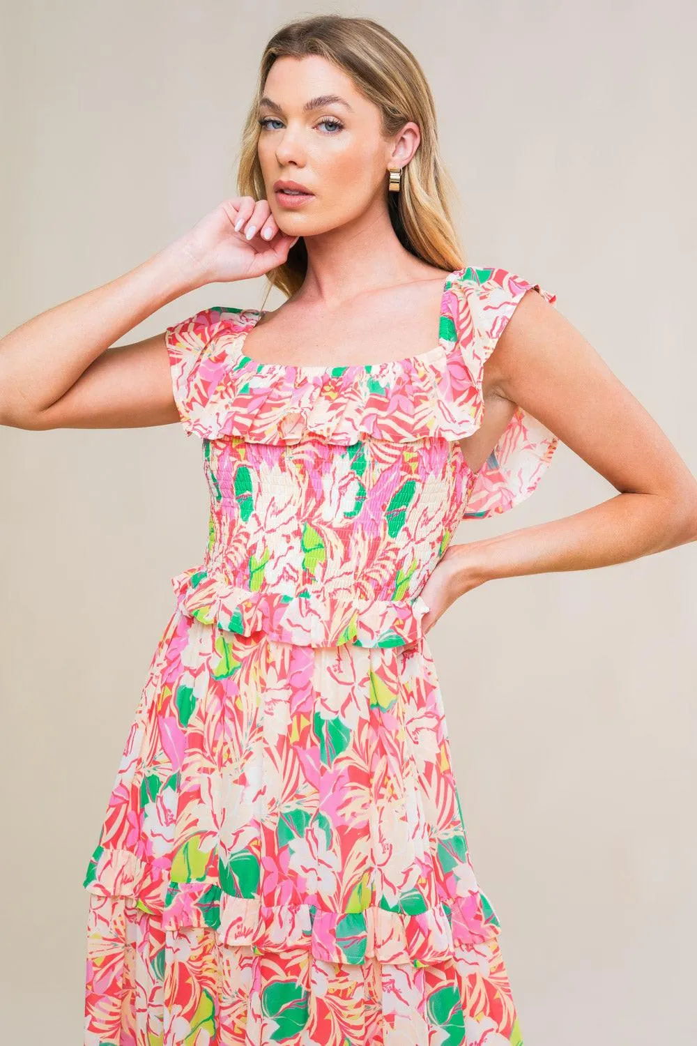 Relaxed Charm Woven Midi Dress sold by Zulily product image thumbnail 3