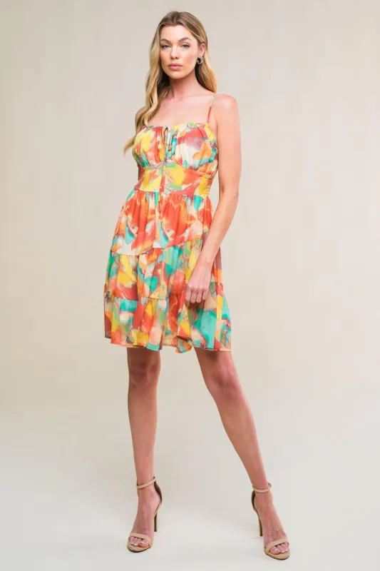 Majestic Energy Woven Mini Dress made by Flying Tomato