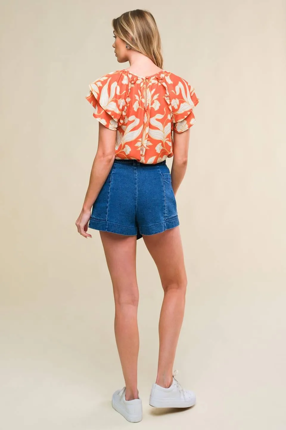 Azure Elegance Denim Skort sold by Zulily product image thumbnail 2