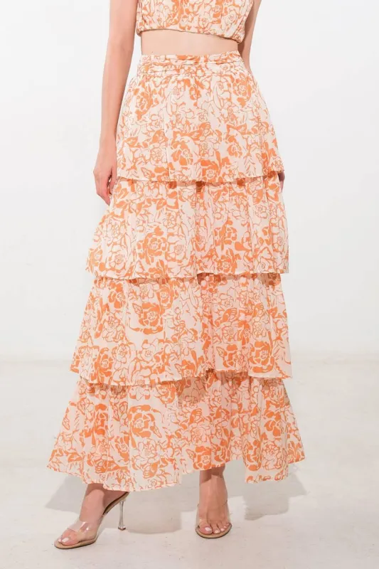 There in My Mind Woven Maxi Skirt made by Flying Tomato