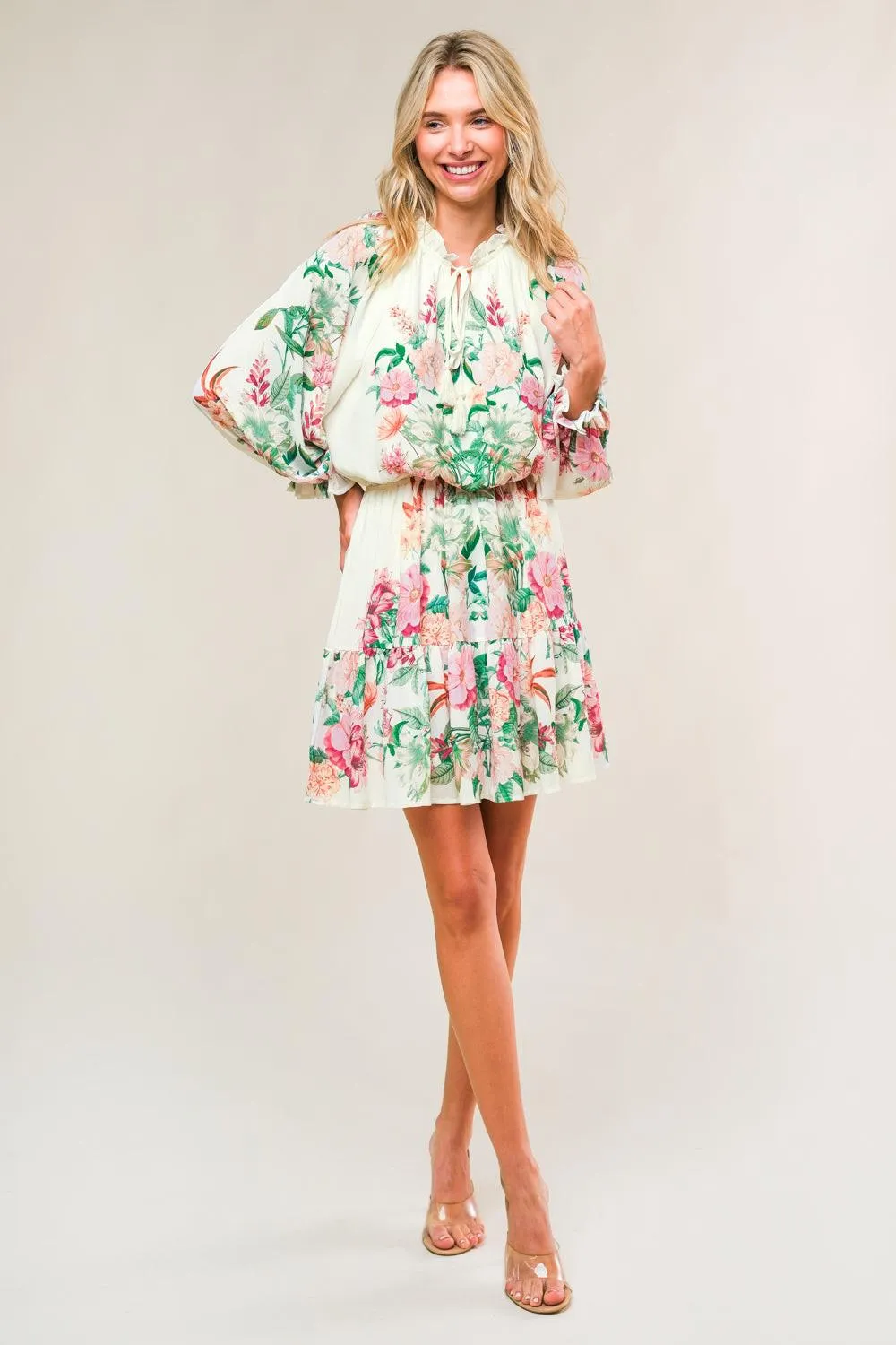 Happiest Here Woven Mini Dress sold by Zulily